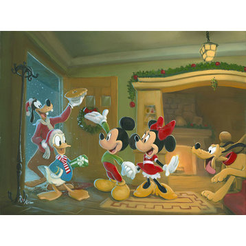 Disney Fine Art Home for the Holidays by Rob Kaz, Gallery Wrapped Giclee