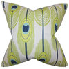 Hedy Feather Pillow Green 20"x20"
