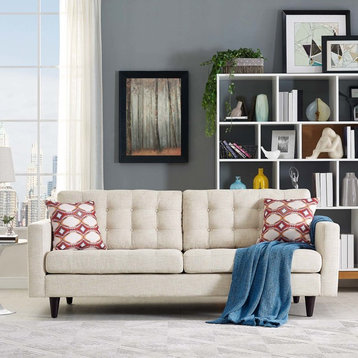 Modern Contemporary Urban Living Living Room Lounge Sofa, Beige