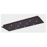 ET2 Lighting - ET2 Lighting EC95025-BZ RapidJack-10-Light Linear Canopy-31.5"W 2. - RapidJack is a no wire, no hassle installation sysRapidJack-Ten Light  Bronze *UL Approved: YES Energy Star Qualified: n/a ADA Certified: n/a  *Number of Lights:   *Bulb Included:No *Bulb Type:No *Finish Type:Bronze