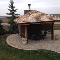Motorized Screen Enclosure with Storm Door - Products