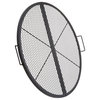 VEVOR 36" Foldable Round Cooking Fire Pit Grill Grate X-Marks Heavy-Duty Steel