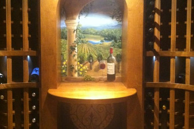 Wine cellar - traditional wine cellar idea in Chicago