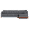 Apt2B Brentwood 2-Piece Sectional Sleeper Sofa, Ash, Chaise on Left