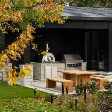 Backyard Pool, Outdoor Kitchen and Fire Bowl Project
