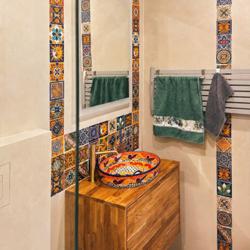Mexican countertop sink – bathroom design