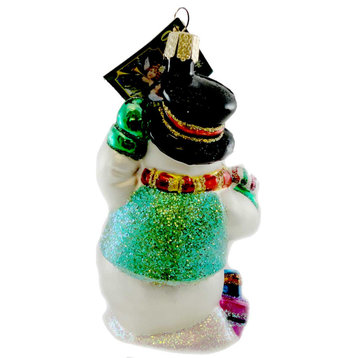 Old World Christmas Candy Cane Snowman Ornament Snowman