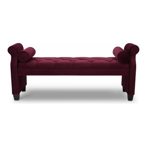 Aston Bench Traditional Upholstered Benches By Acme Furniture