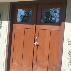 Mission Style Wood Front Door - Front Doors