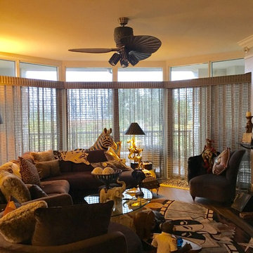 Hunter Douglas Woven Wood Drapery Panels - Condo in Mt. Pleasant, SC