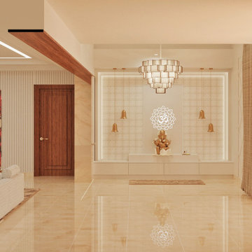 Grand Temple Design | Penthouse | Artis Interiorz | Bangalore