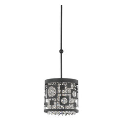 Schonbek Shadow Dance Retro Pendant in Ferro Black - Pendant Lighting