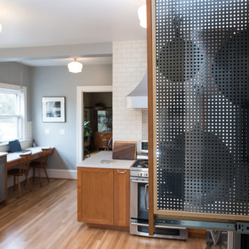 Open Kitchen with Pullout Rack