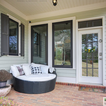 New Black Windows and Charming Porch - Renewal by Andersen Georgia