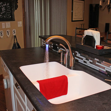 Kitchen Design: Open Concept Style, Mid Continent Cabinetry, Soapstone Counter