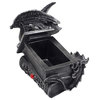 Guardian Dragon Jewelry Box with Hidden Book Storage Compartment