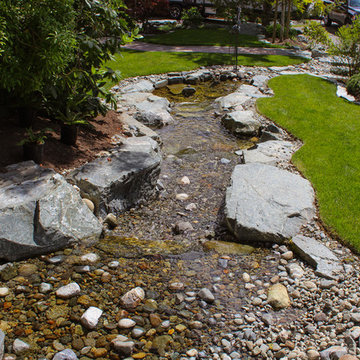 Side-yard Stream and Pond