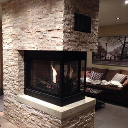 Ledgestone Fireplace - Tile Murals
