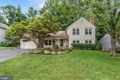 Inspiration for a transitional exterior home remodel in DC Metro