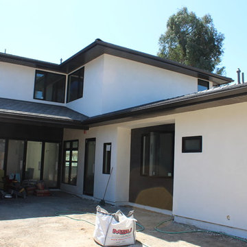 Temecula Ca. Soffit, Fascia, Gutters, Downspouts, Beam Cap, After Stucco