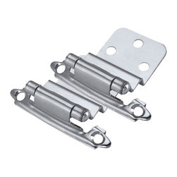 Cosmas - Cosmas 17128-CH Polished Chrome Hinge 3/8" Inset, Set of 2 - Hinges