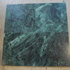 Dark Green Marble Tiles, Polished Finish, 12"x12", Set of 40
