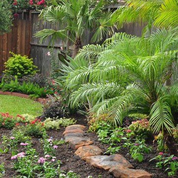 tropical with trampoline in Bellaire