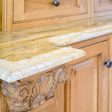 Classic, Sustainable-Wood Victorian Style Kitchen