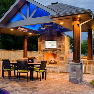 Our outdoor Living Projects, Outdoor Kitchens and Fireplaces