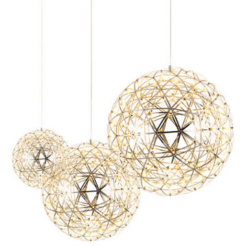 Allegra Starburst Globe Multi LED Pendant Light, 8"