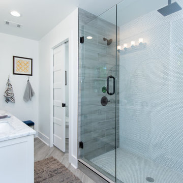 Custom Walk-In Shower & Frameless Glass Enclosure