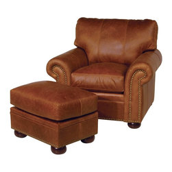 Leather Chairs and Ottomans - Products