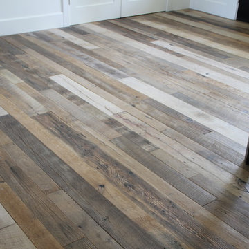 Reclaimed Oak Wide Plank & Chevron Pattern