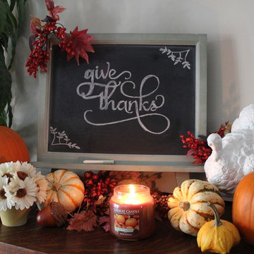 Thanksgiving Chalkboard Display by Chalk it Up Decor