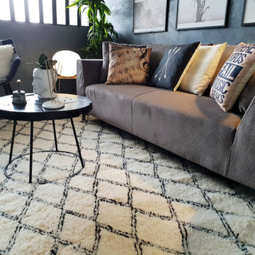 Boho-Modern living room