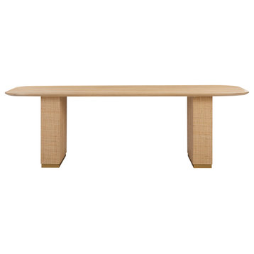 Akiba 96" Rectangular Wood Dining Table