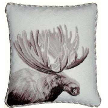 Moose Petti Point Pillow