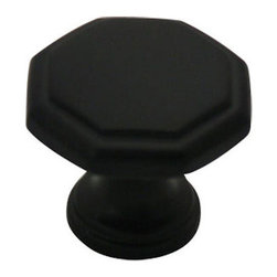 Cosmas - Cosmas 5181 Cabinet Knob, Set of 10, Flat Black - Cabinet And Drawer Knobs
