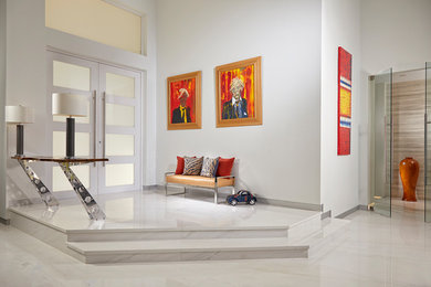 Inspiration for a contemporary entryway in Miami.