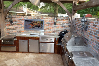 Patio - rustic patio idea in New Orleans