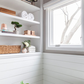 Bathroom Goals: Shiplap/Storage/Shower
