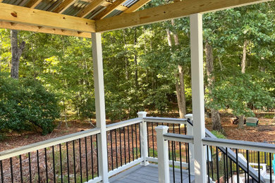 Deck Build Leading To Outdoor Oasis