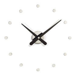 Ron Mini L Black Steel Wall Clock - Wall Clocks