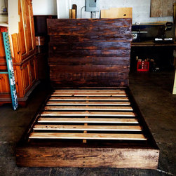 Rustic full size bed - Beds