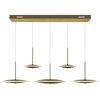 Ovni LED Island/Pool Table Chandelier With Brass Finish