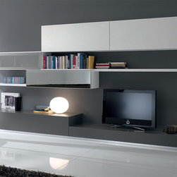 Modern Wall Unit Exential Y23 by Spar - $6,425.00 - Entertainment Centers And Tv Stands