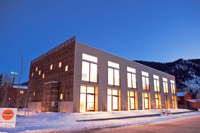 Inspiration for a contemporary exterior home remodel in Other