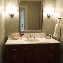 traditional powder rooms