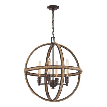 round rope chandelier