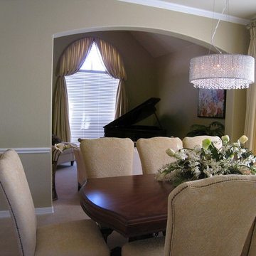 Traditional Formal dining room/living room, Pflugerville, Texas